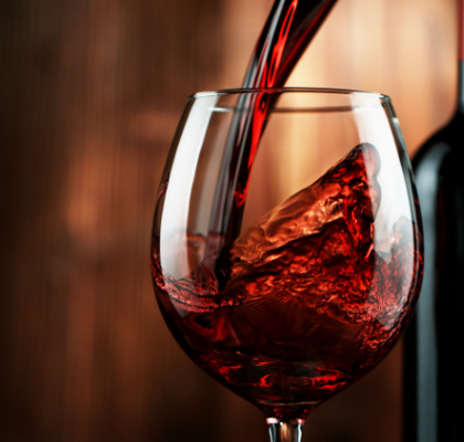 bicchiere da vino rosso