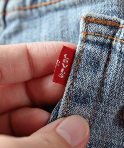 Etichette uno dei prodotti levi's
